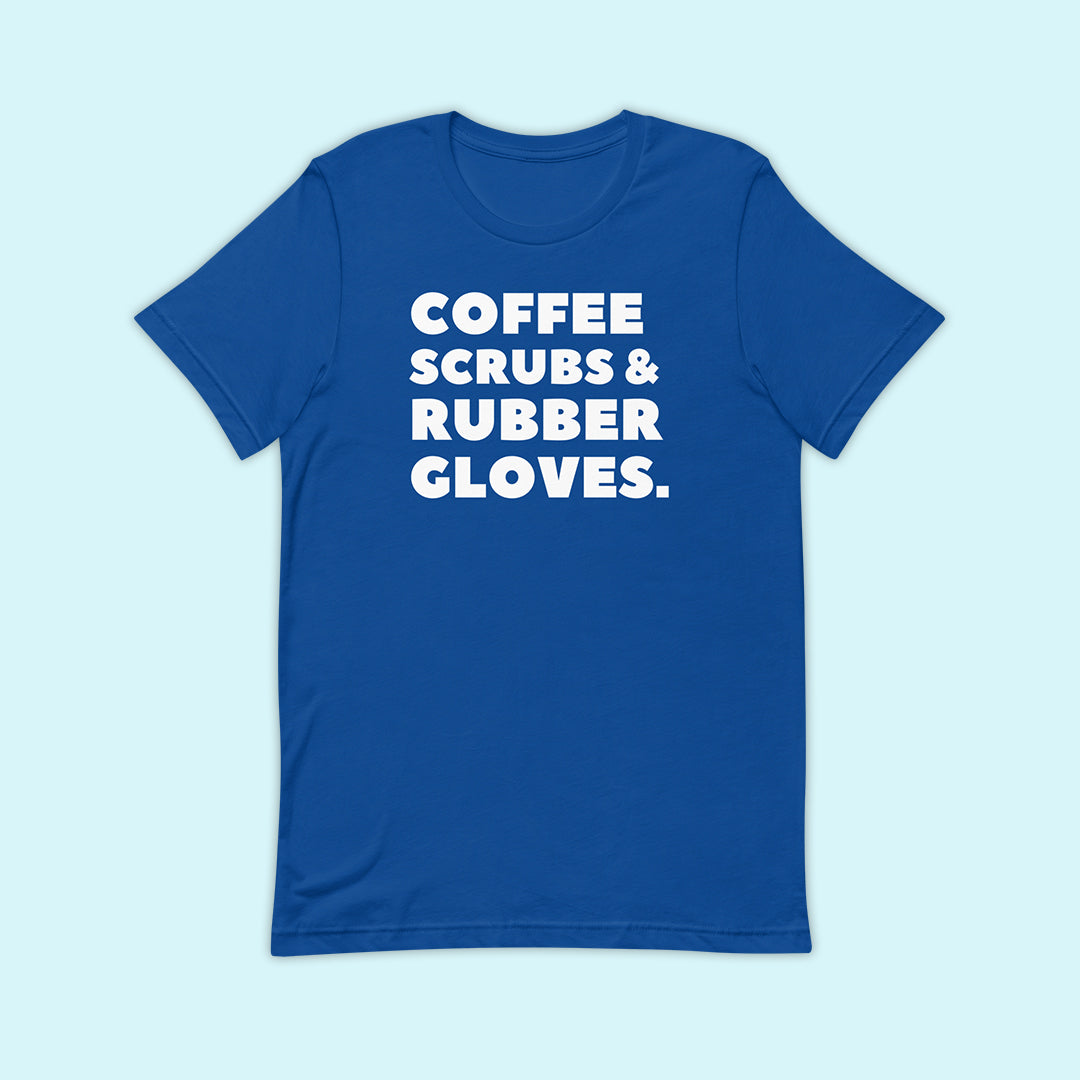 Coffee Scrubs & Rubber Gloves